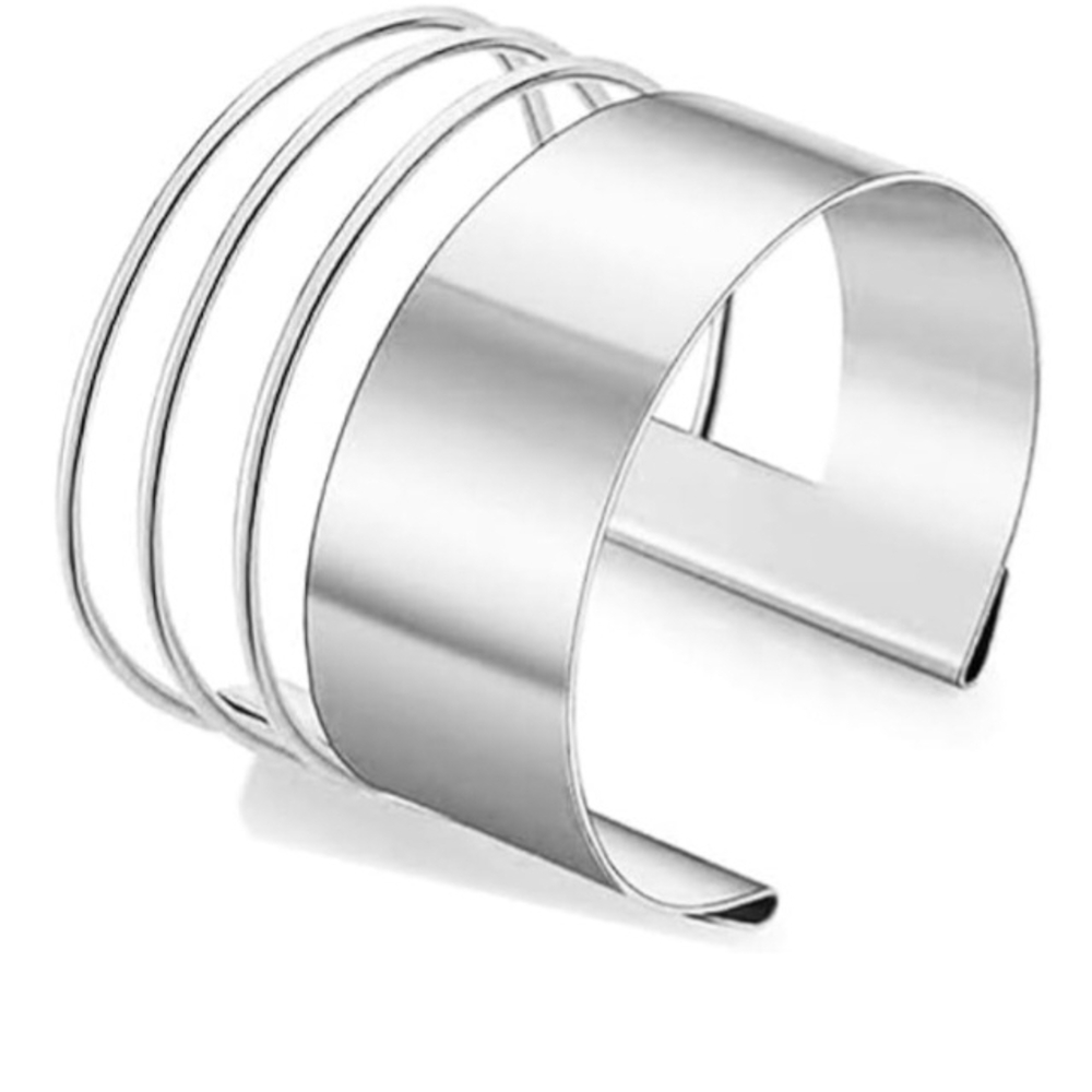 Chic Silver Cuff Bracelet